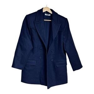 navy blue double-breasted blazer, MVP wardrobe blazers size 38